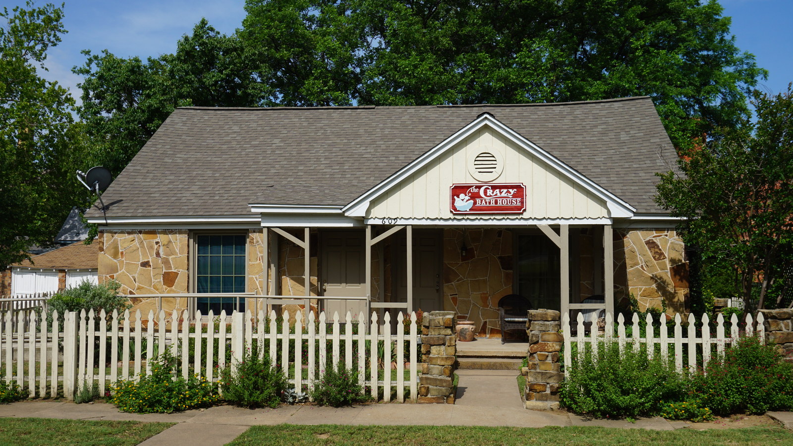 The historic Crazy Bath House in Mineral Wells