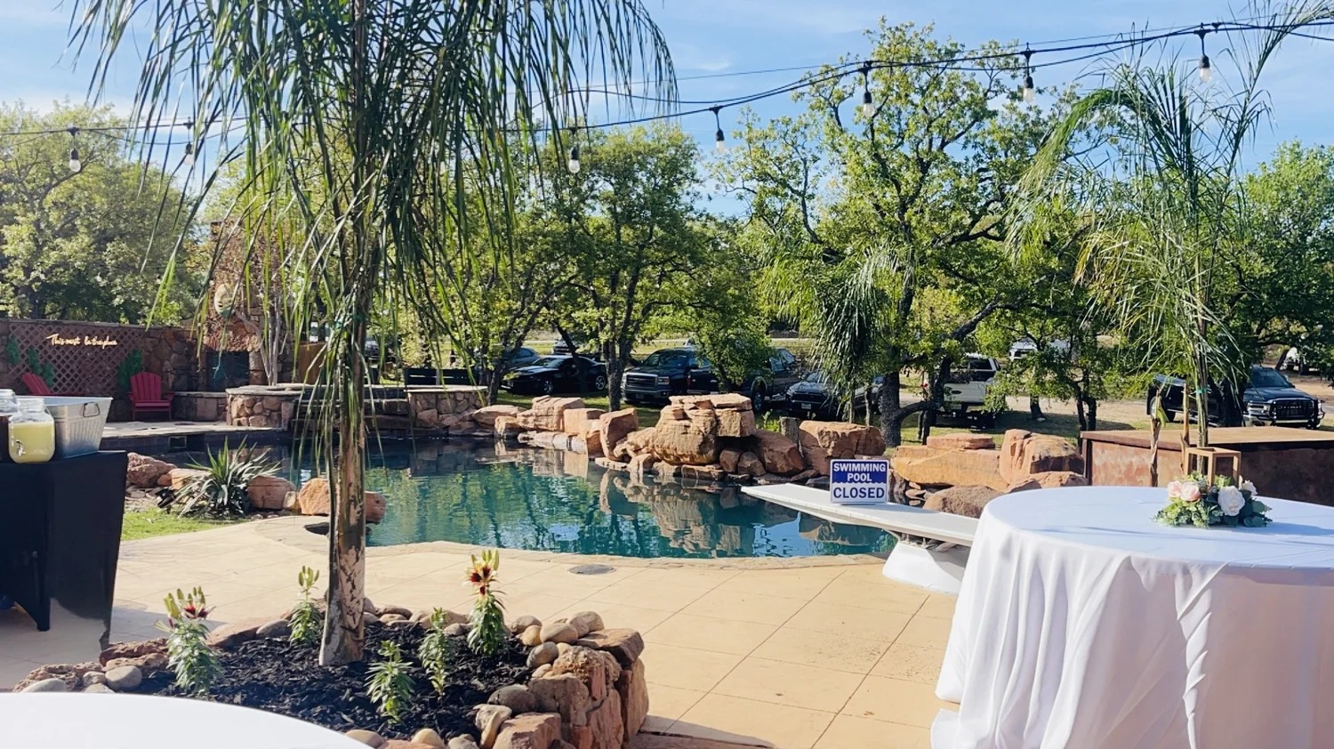 Pool and event lawn