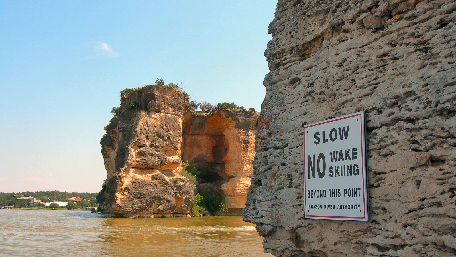 Hell's Gate cliffs at Possum Kingdom Lake