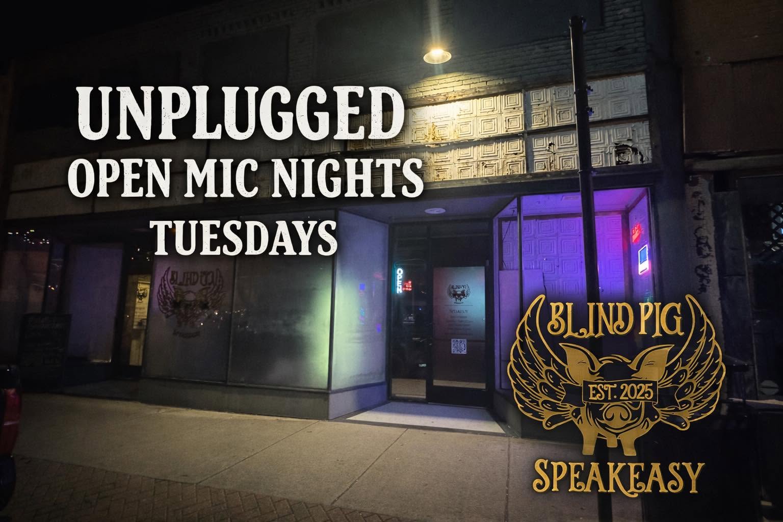 Blind Pig Speakeasy — Est. 2025