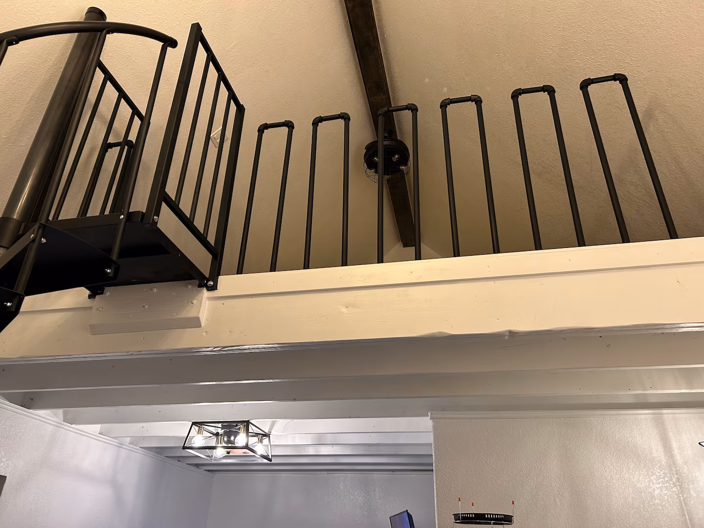 Spiral staircase & loft railing