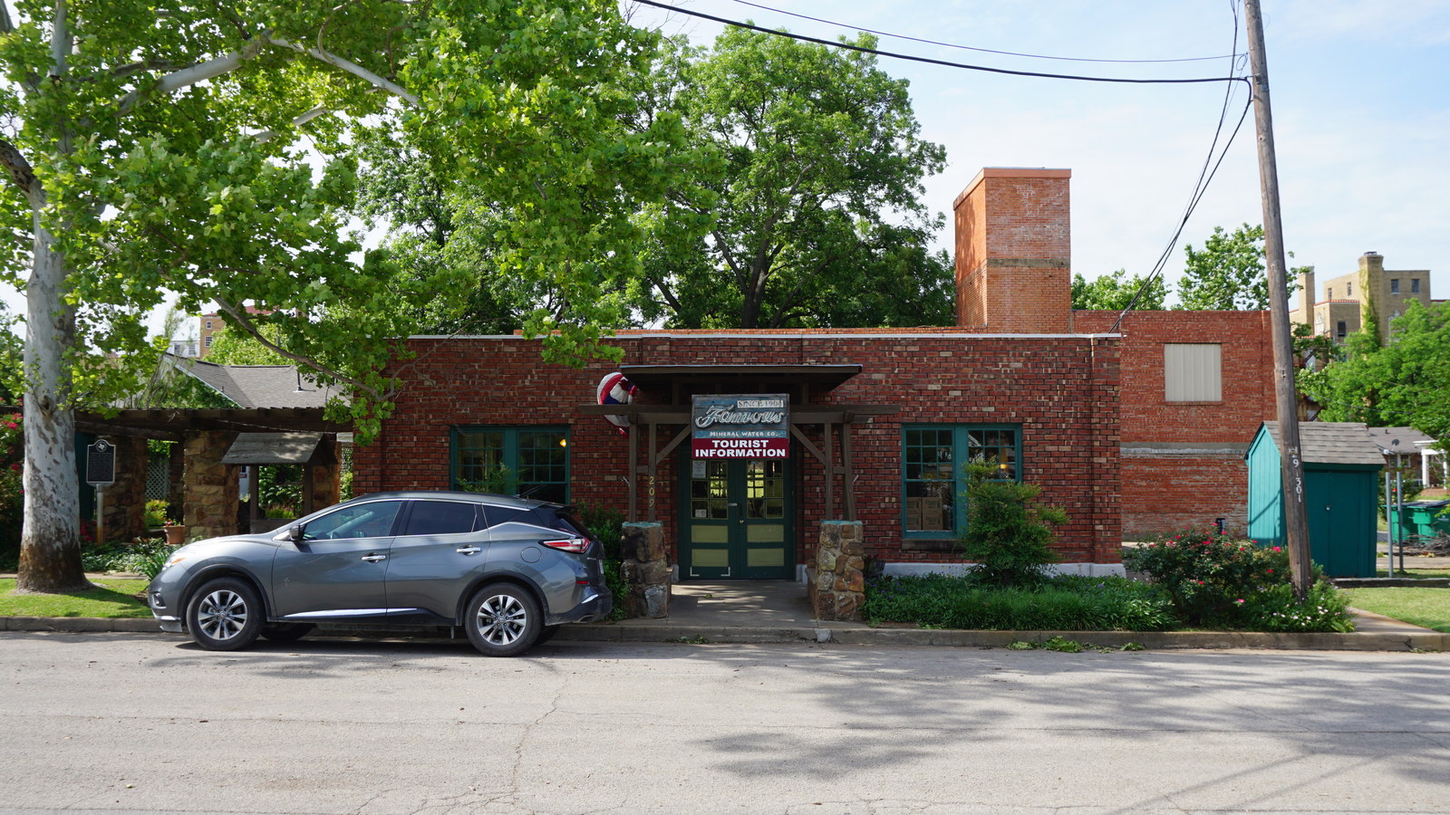 Famous Mineral Water Company storefront in Mineral Wells