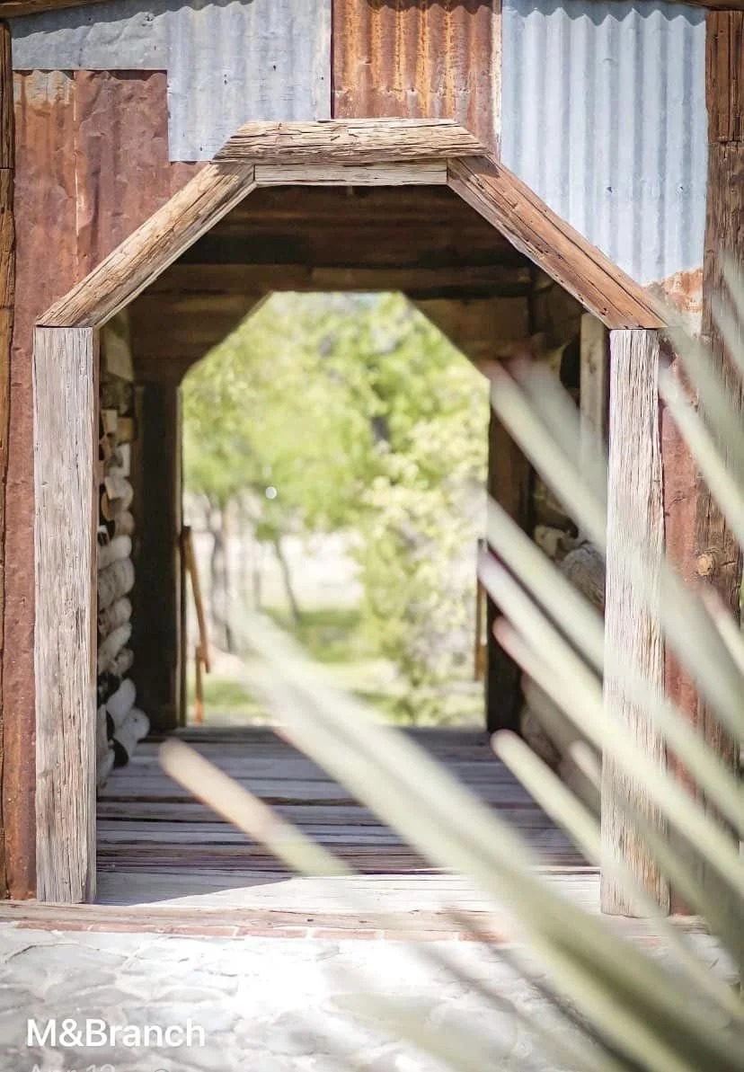Rustic walkway to the venue