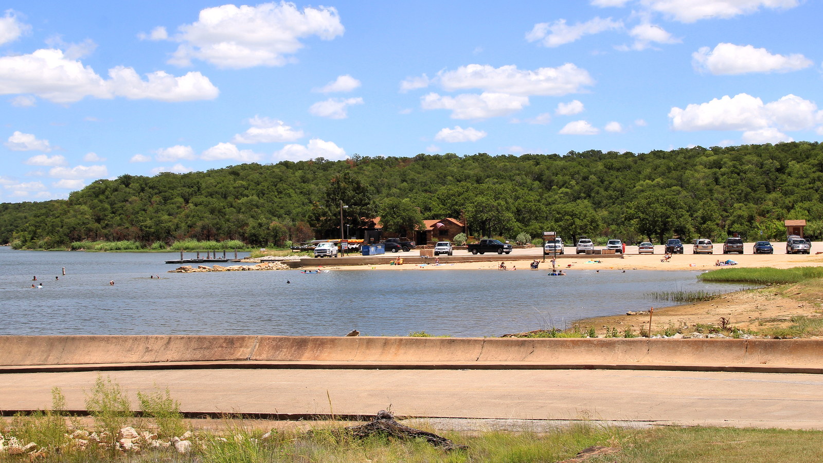 Lake Mineral Wells State Park swimming area